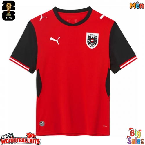 Austria Replica Home Stadium Shirt World Cup 2026 Short Sleeve